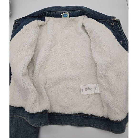 Roxy Girls Denim Sherpa Lined Jacket L/G - Picture 7 of 8
